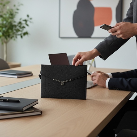 Botkier Handbags - Botkier Valentina Flap Clutch crafted pebble leather with envelope design